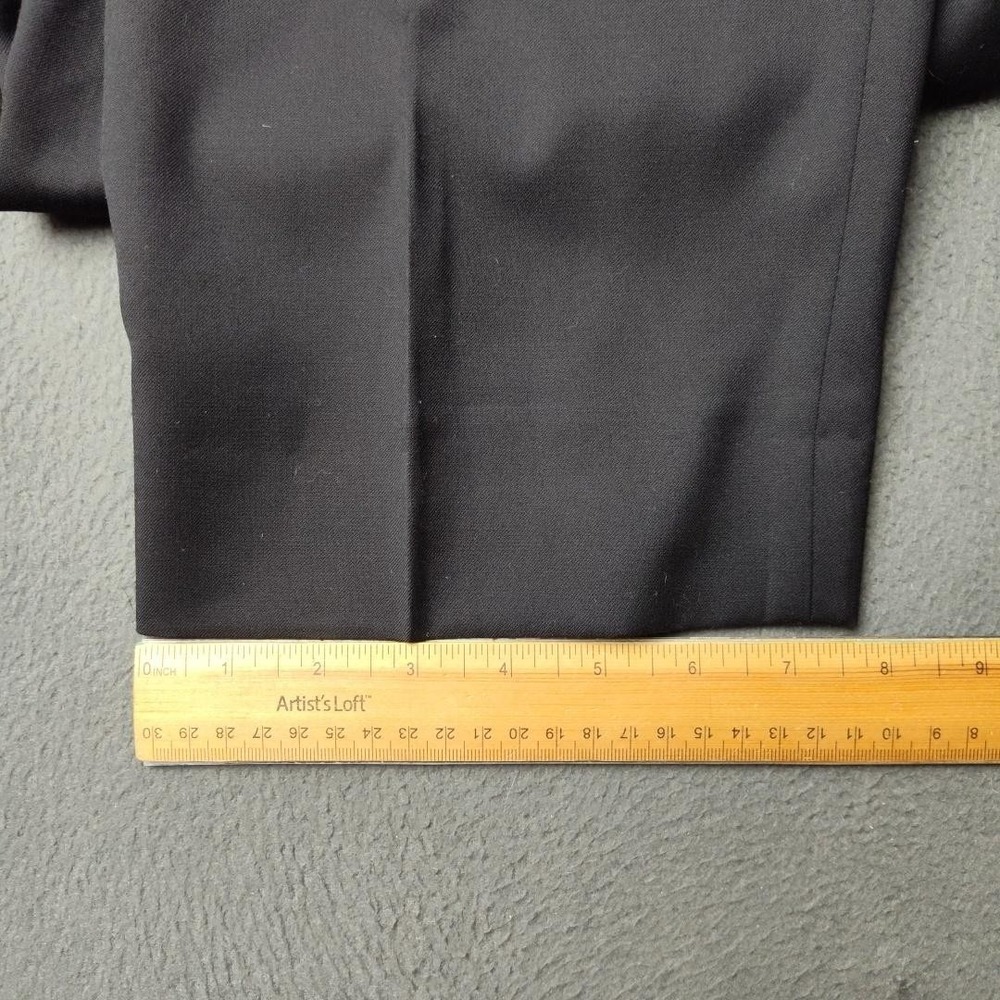 Ted Baker London Pants Mens 35x30 Black Wool Dress Trousers Jarrett Flat Front - Picture 13 of 14